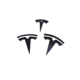Model 3/Y Steering Wheel Front/Rear Trunk Logo ABS Cover Sticker 3pcs