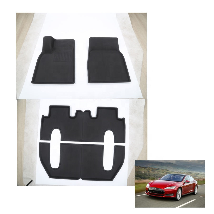 Tesla Model X All-Weather Floor Mats & Trunk Mat - Cargo Liner for 2015-2020 Models