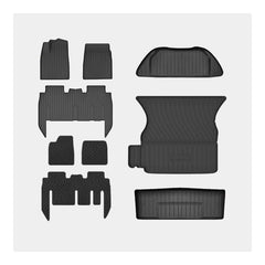 Tesla Model X All-Weather Floor Mats & Trunk Mat - Cargo Liner for 2015-2020 Models