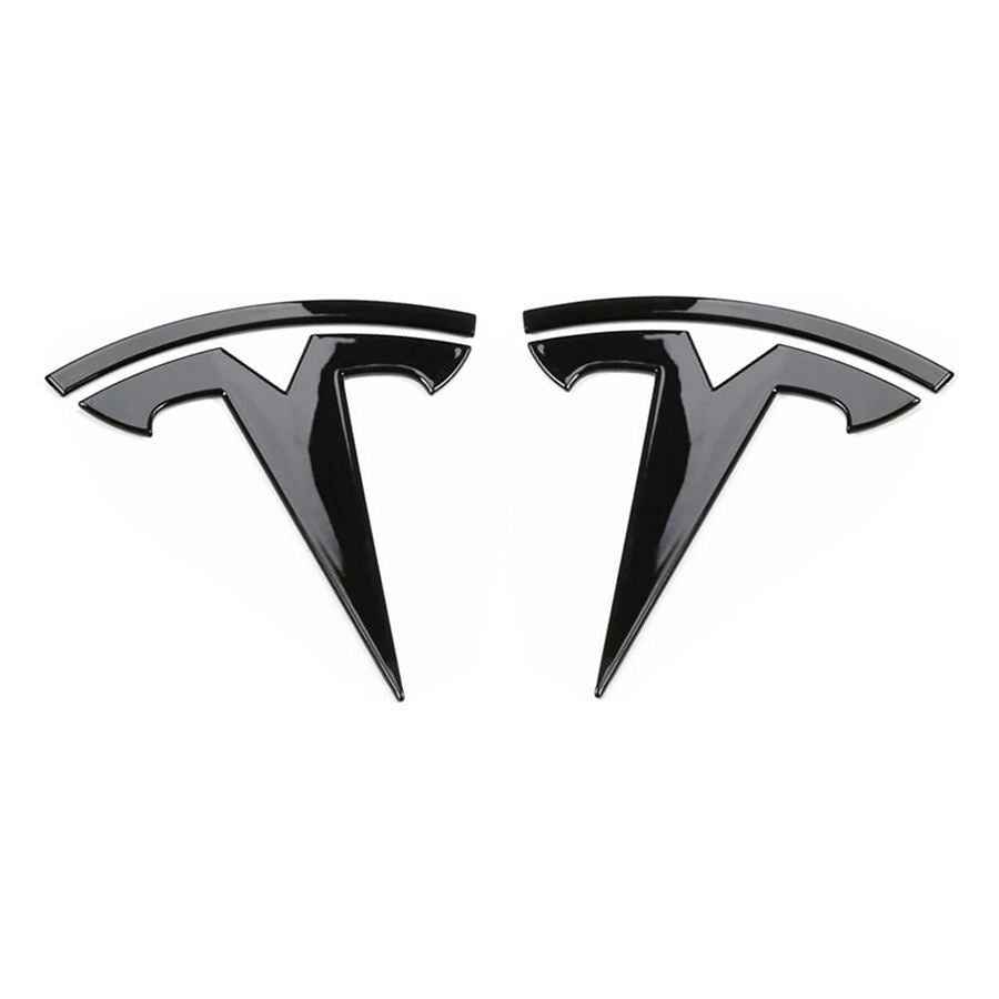Model 3/Y Steering Wheel Front/Rear Trunk Logo ABS Cover Sticker 3pcs
