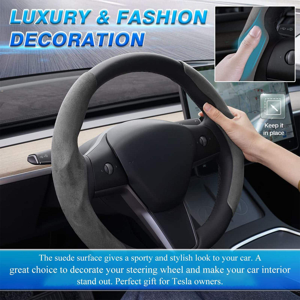 Tesla Model 3/Y Steering Wheel Caps Cover