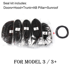 Model 3/Y Wind Noise Reduction Kit Quiet Seal Kit For Tesla