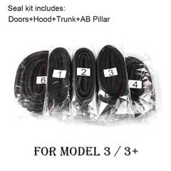 Model 3/Y Wind Noise Reduction Kit Quiet Seal Kit For Tesla